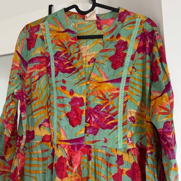 Cotton colorful dress, UNI size fits to US 2-8 - Picture 4 of 7